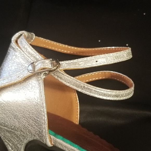 Strapy Metallic Silver Shoes - Picture 5 of 9